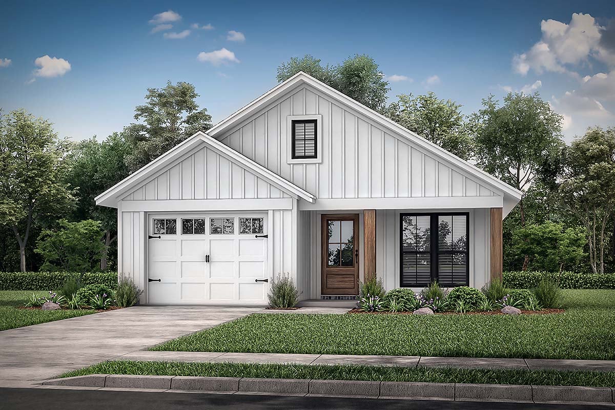 Front exterior elevation for Traditional Plan 56702